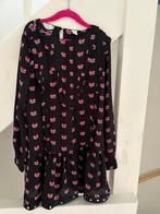 Nik & Nik zwart heart meisje jurk, maat: 140, Meisje, Nik&Nik, Ophalen of Verzenden, Zo goed als nieuw