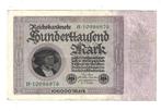 Berlin 100.000 mark 1/2/1923 kn 83a, Verzenden, Overige landen, Los biljet