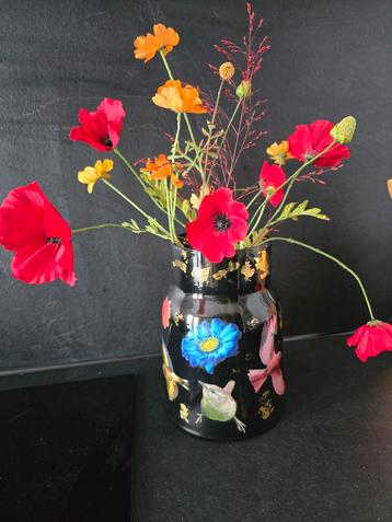 Vaas voor Kunstbloemen met goudaccenten - 25 cm beschikbaar voor biedingen