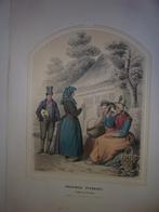 Klederdrachtprent Bing & Braet Overijssel Staphorst Rouveen, Antiek en Kunst, Kunst | Etsen en Gravures, Ophalen of Verzenden