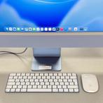 iMac 2024 24 Inch M4 8C CPU/8C GPU/16GB/256GB Blauw, Computers en Software, Apple Desktops, Apple, Zo goed als nieuw, Support@apple.com