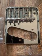 Telecaster vintage style brug chrome 6 zadels nieuww, Muziek en Instrumenten, Instrumenten | Onderdelen, Verzenden, Nieuw, Elektrische gitaar
