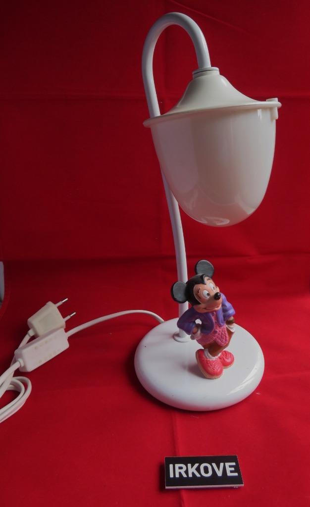 LEUKE LAMP MET WACHTENDE MICKEY MOUSE! * Tafelmodel *, Huis en Inrichting, Lampen | Tafellampen, Zo goed als nieuw, Minder dan 50 cm