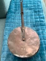 Antieke koperen pan met deksel 24 cm. Gemerkt, Antiek en Kunst, Antiek | Koper en Brons, Ophalen, Koper