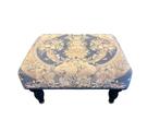Voetenbank poef bankje met lelie motief, Ophalen, Minder dan 50 cm, Zo goed als nieuw, Nvt