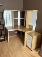 Hoek bureau ikea + ladekast, Huis en Inrichting, Bureaus, Ophalen, Gebruikt