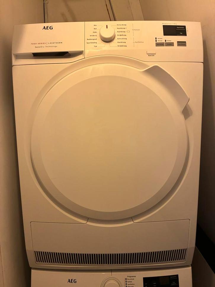 Aeg Warmtepompdroger 7000 Series Lavatherm, Witgoed en Apparatuur, Wasdrogers, Gebruikt, Condens, Voorlader, 8 tot 10 kg, 85 tot 90 cm