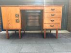 Vintage Van Teeffelen Bureau met Ravelli tegels, Ophalen, Gebruikt, Gijpsvintage, Bureau