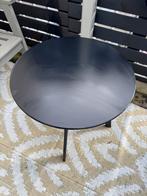 Zwart Buitentafeltje - 50cm, 45cm hoog, Huis en Inrichting, Tafels | Bijzettafels, Minder dan 55 cm, Gebruikt, Metaal of Aluminium