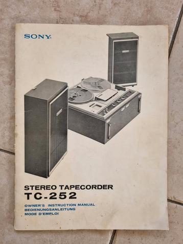 Boekje Sony TC 252 beschikbaar voor biedingen