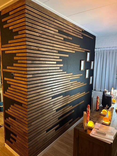 zelf lattenwand maken, hardhout 240 of 120cm, Huis en Inrichting, Woonaccessoires | Wanddecoraties, Nieuw, Ophalen of Verzenden