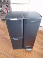 3-vaks vuilnisbak, Huis en Inrichting, Woonaccessoires | Prullenbakken, Ophalen, Kunststof, Gebruikt, Met pedaal