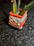 Volkswagen Plantenpotje - Rood Hippie Busje, Tuin en Terras, Bloempotten, Binnen, Ophalen of Verzenden, Zo goed als nieuw, Aardewerk