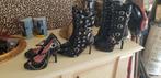 SEXY KINKY LAARSJES EN PUMPS  M 37 NIEUW, Zwart, Nieuw, Dansschoenen, Ophalen of Verzenden