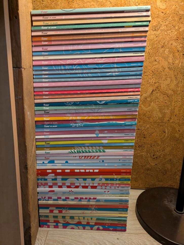 62x Flow magazine tijdschriften, Boeken, Tijdschriften en Kranten, Gelezen, Lichaam en Geest, Ophalen of Verzenden