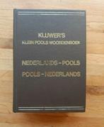 Kluwers woordenboek Nederlands pools en Pools Nederlands, Boeken, Ophalen of Verzenden, Zo goed als nieuw, Nederlands