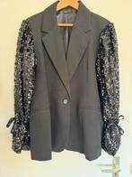Glitter Blazer Zwart (maat 3 tm 46), Kleding | Dames, Jasjes, Kostuums en Pakken, Zwart, Maat 46/48 (XL) of groter, Ophalen of Verzenden