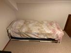 Metalen bed met onderschuif bed, Ophalen, Eenpersoons, Metaal, 90 cm