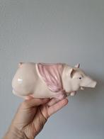 Liggend varken Porselein met sjaal spaarpot 22.5x10x11cm, Verzamelen, Spaarpotten, Ophalen of Verzenden, Zo goed als nieuw, Steen, Aardewerk of Keramiek