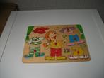 Puzzel poppetje aankleden 8 delig, Kinderen en Baby's, Speelgoed | Houten speelgoed, Ophalen of Verzenden, Gebruikt