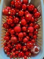 Ongeveer 200 rode plastic kerstballen, Diversen, Ophalen, Gebruikt