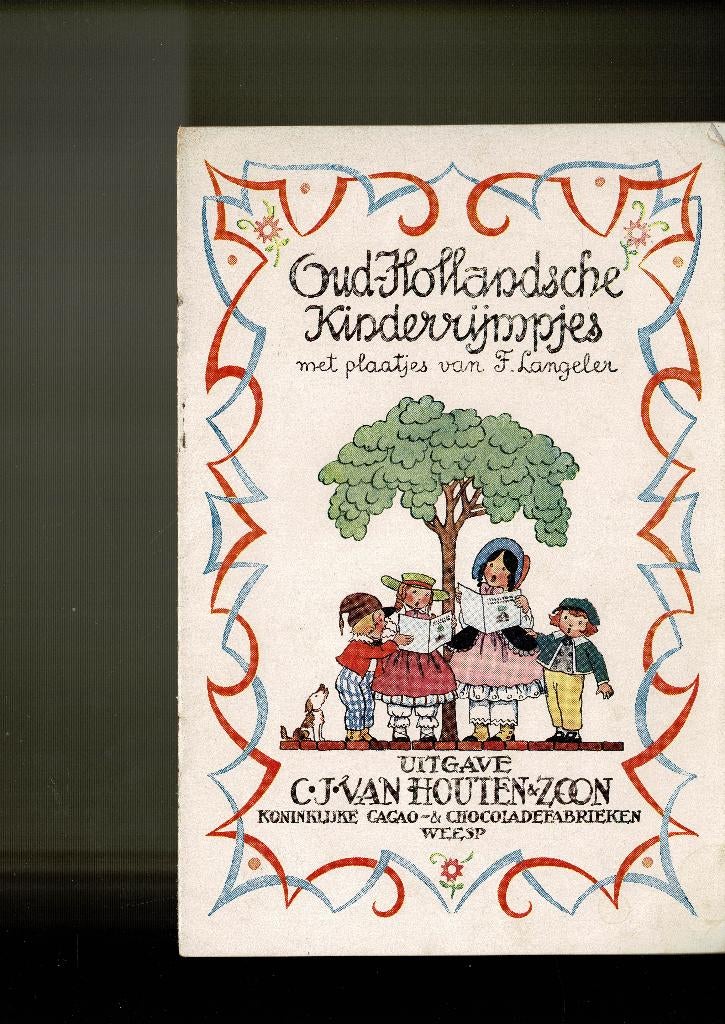 reclameboekje oud-hollandse kinderrrijmpjes Van Houten Weesp, Ophalen, Zo goed als nieuw, Prentenboek