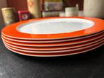 Oranje Borden retro Set - 6 stuks, Ophalen, Gebruikt, Bord(en), Effen