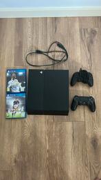 Playststion 4 slim, Spelcomputers en Games, Spelcomputers | Sony PlayStation 4, Ophalen, Met 2 controllers, Slim, Gebruikt