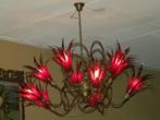Rode Rob Leben design Kroonluchter, 10-armig, kelken, Ophalen of Verzenden, Zo goed als nieuw, Metaal