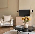 Furnified Marmeren Salontafel - ZGAN 100x80cm, Ophalen, 100 tot 150 cm, Rond, Nieuw