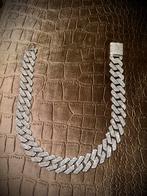 Gecertificeerde Moissanite Cubana Ketting, Sieraden, Tassen en Uiterlijk, Kettingen, Overige materialen, Ophalen of Verzenden