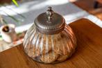 Vintage bonbonnière / koekjespot, Antiek en Kunst, Antiek | Glas en Kristal, Ophalen of Verzenden