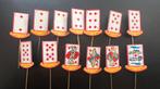 * Metalen pin kaartspel set ruiten Casimir Sigaren 1965, Verzamelen, Speldjes, Pins en Buttons, Ophalen of Verzenden, Gebruikt
