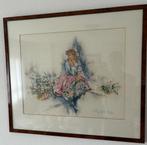 Handgeborduurd kunstwerk “My Fair Lady” – incl. lijst, Ophalen of Verzenden, Zo goed als nieuw