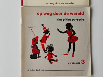 4 schoolboekjes, methode Op weg door de wereld deel 3, 4, 6 beschikbaar voor biedingen