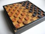 Antieke houten spellendoos, schaak, dam en tric trac 1900, Ophalen of Verzenden