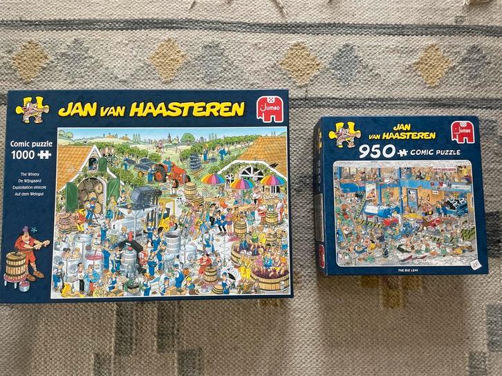 2 Jan van Haasteren Puzzels - Compleet, Hobby en Vrije tijd, Denksport en Puzzels, Zo goed als nieuw, Legpuzzel, 500 t/m 1500 stukjes