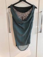Glitter topje zilver grijs groen maat M, Kleding | Dames, Tops, Maat 38/40 (M), Ophalen of Verzenden, Zo goed als nieuw, Zonder mouw
