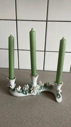 Prachtige kandelaar porselein Alba Lulia Romania, Antiek en Kunst, Ophalen of Verzenden