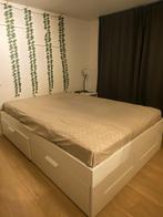 Ikea bed 140x200 met matras, Ophalen, Wit, Tweepersoons, Zo goed als nieuw