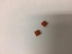 Lego plaat 1x1 donker oranje, Ophalen of Verzenden, Gebruikt, Losse stenen, Lego
