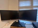 HP elitedisplay (2x) E240c, Computers en Software, Monitoren, Ophalen, Ingebouwde speakers, IPS, Full HD
