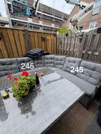 Loungeset met Hoge Tafel - Wicker, Tuin en Terras, Tuinsets en Loungesets, Ophalen, 6 zitplaatsen, Zo goed als nieuw, Loungeset
