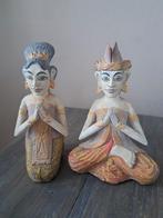 Houten Beelden uit Bali - Set van 2, Antiek en Kunst, Ophalen