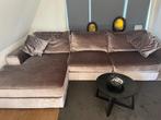 Bank/hoekbank velvet richmond, Huis en Inrichting, Banken | Bankstellen, Ophalen, Hoekbank, 300 cm of meer, Zo goed als nieuw