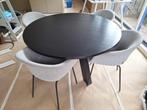 WOOOD Ronda - ronde eettafel 130cm, Ophalen, Zo goed als nieuw, Vijf personen of meer, 100 tot 150 cm