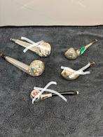 Oude glazen kerstballen. Pijpjes te koop per stuk, Ophalen of Verzenden, Zo goed als nieuw