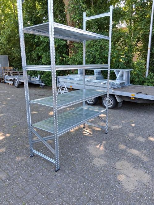 Metalsistem legbordstelling stelling magazijnstelling, Doe-het-zelf en Verbouw, Steigers, Zo goed als nieuw, Overige typen, 5 meter of hoger