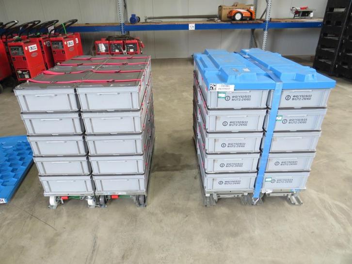auer transportpallet voor normbakken met exctra trolleys, Doe-het-zelf en Verbouw, Kratten en Dozen, Gebruikt, Krat, 100 cm of meer