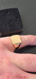 14K Gouden Zegelring, Heer, Ophalen of Verzenden, Goud, Goud